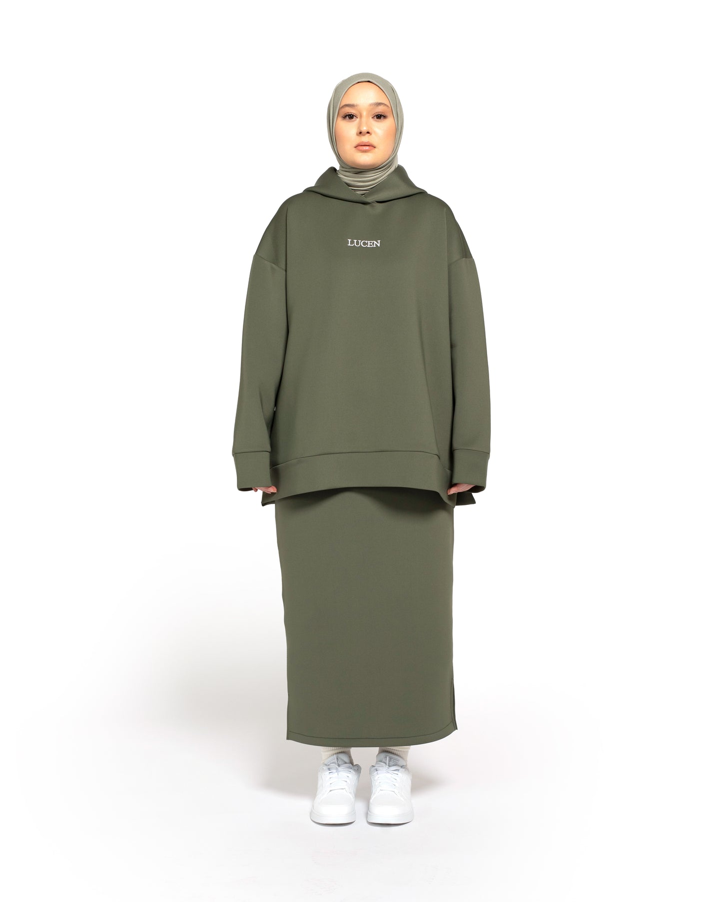 Scuba Oversized Hoodie Green