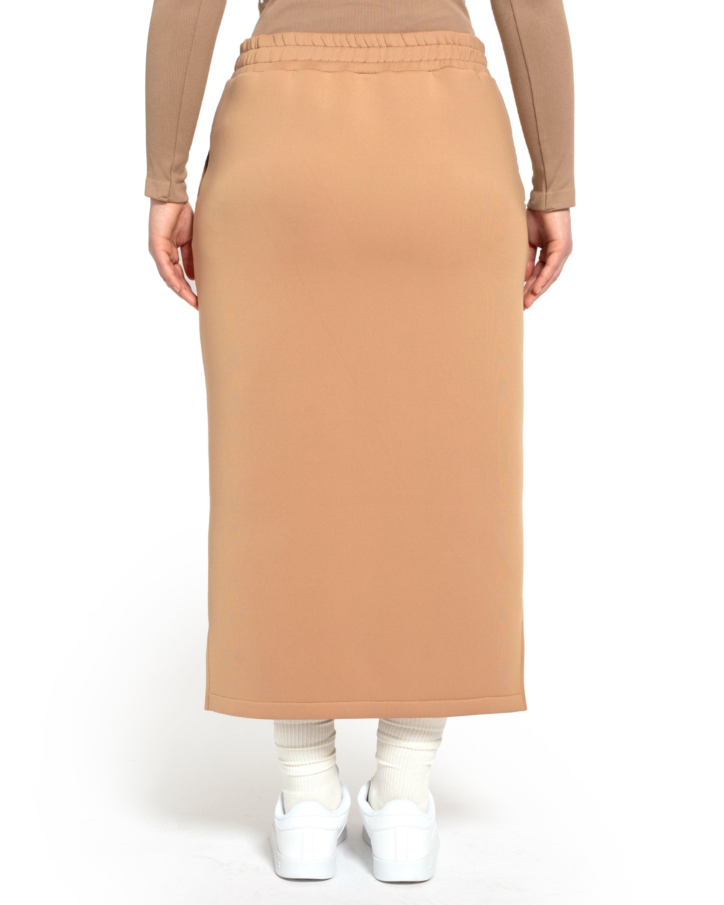 Scuba Skirt Beige