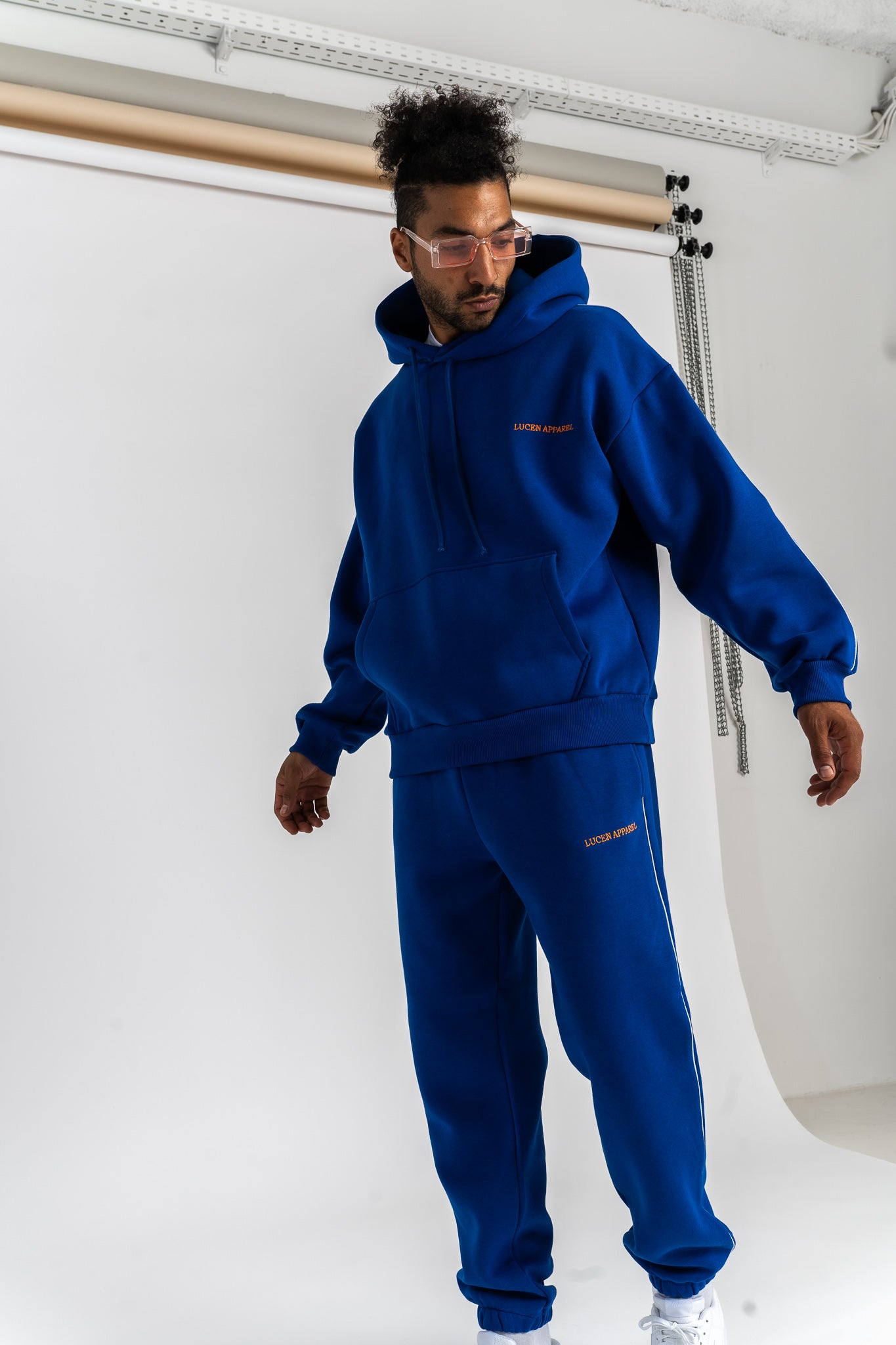 Black and royal blue hoodie online